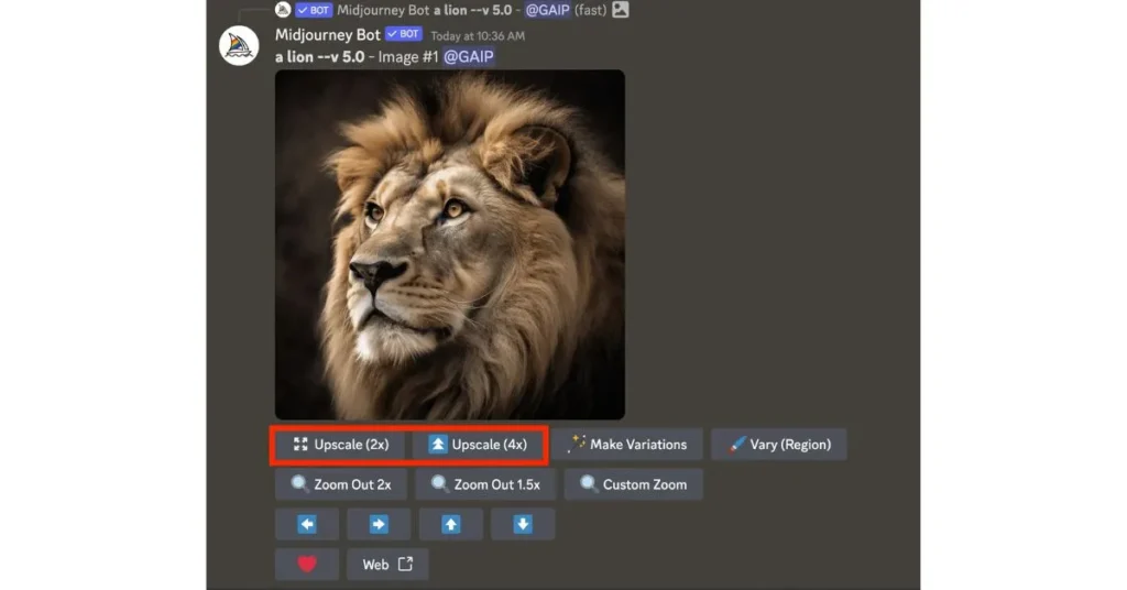 How to Upscale in Midjourney And Maximize Image Resolution 3